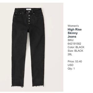 High Rise Skinny Jean